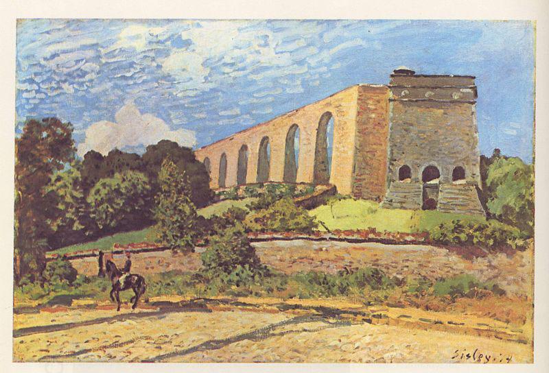 Alfred Sisley L'Aqueduc de Marly oil painting picture